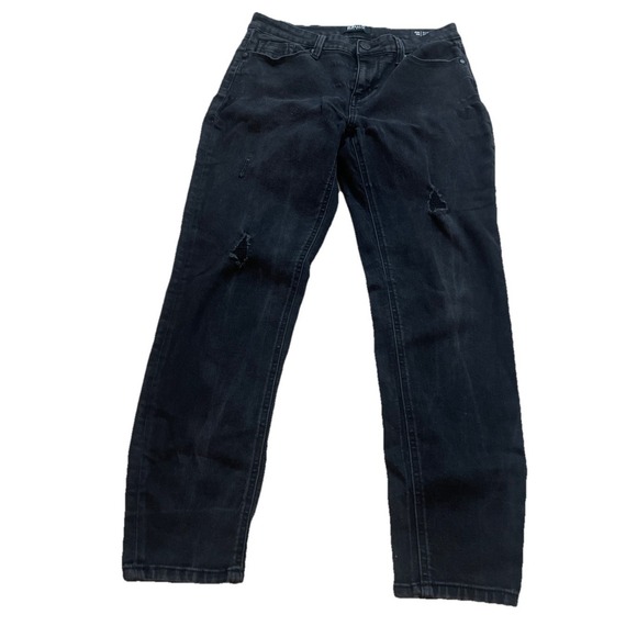 Buffalo David Bitton Denim - Buffalo David Bitton Black Jess Mid Rise Skinny Denim Jeans Women's Sz‎ 6/28